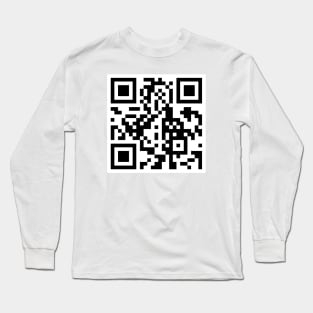 Rick Roll GIF QR Code Long Sleeve T-Shirt